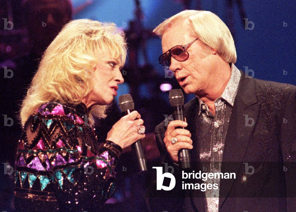 Image of Singers Tammy Wynette and George Jones reunite to