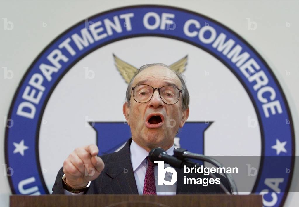 GREENSPAN SPEAKS ON GDP AT COMMERCE DEPARTMENT, 1999-12-07 (photo)