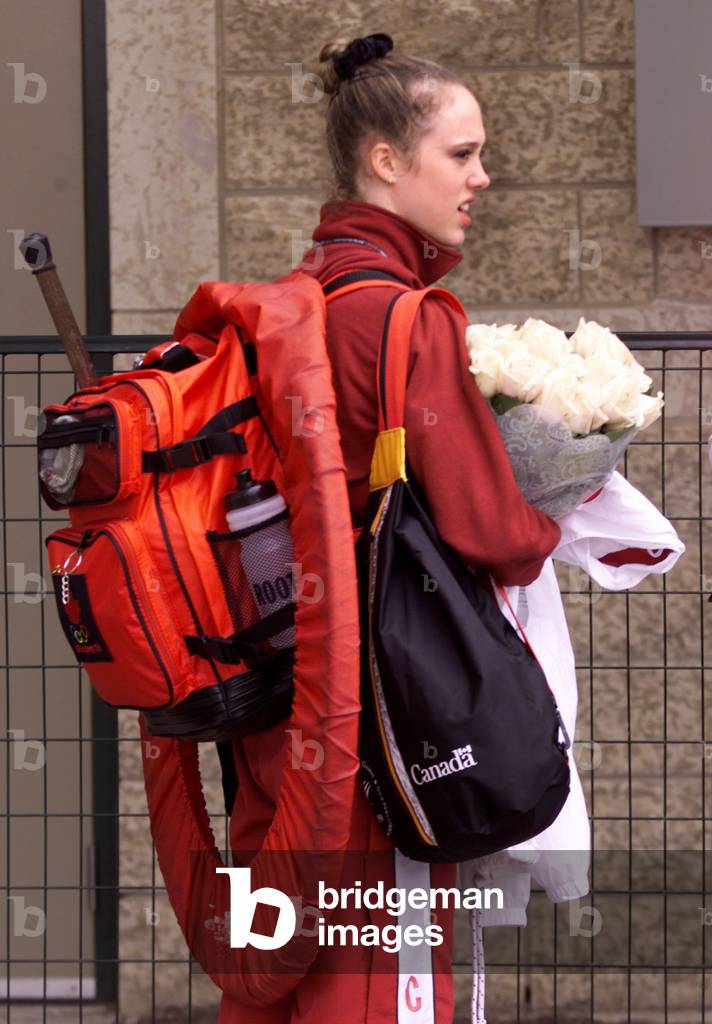 DISAPPOINTED STIRTON OUTSIDE RYTHMIC GYMNASTICS AT PANAM GAMES, 1999-08-08 (photo)