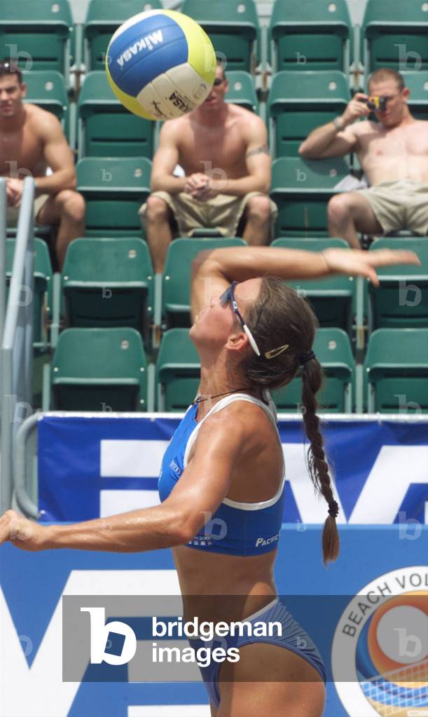 Marie Andre Lessard Image of CANADIAN'S LESSARD MARIE-ANDREE SERVES AGAINST HONG KONG, 2001 ...