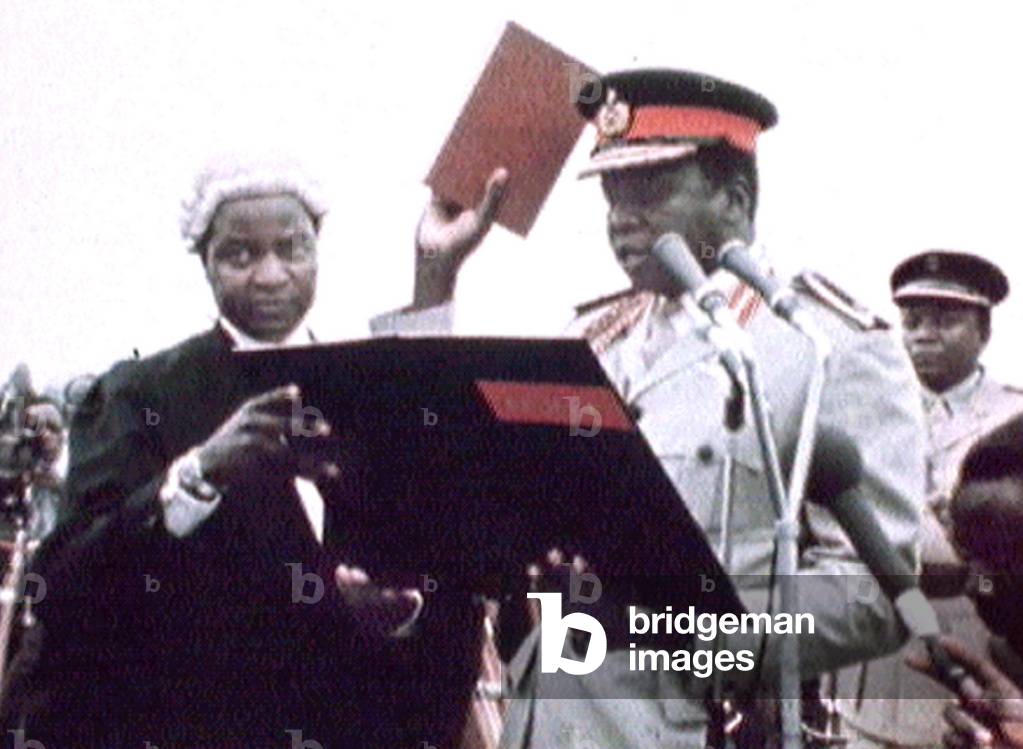 VIDEO GRAB OF 1971 FILE FOOTAGE OF FORMER UGANDAN DICTATOR IDI AMIN., 2003-08-16 (photo)