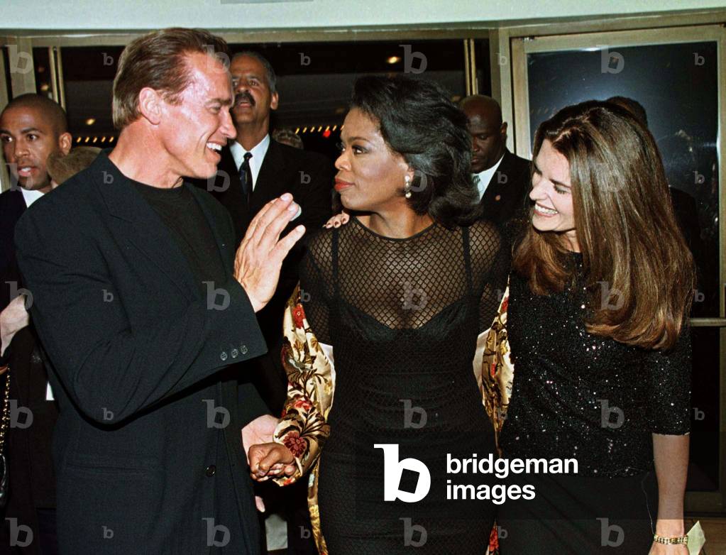 Image of Oprah Winfrey, (C) star of the new film "Beloved",