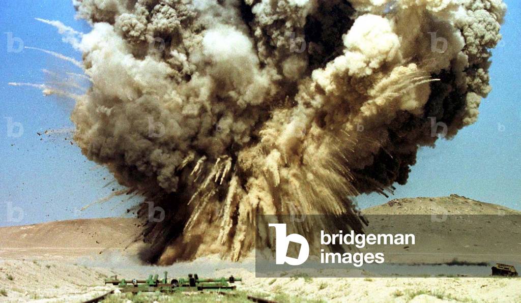 Colored Rockets Mine Image of Mines, rockets, bombs, the equivalent of 750 kg of TNT,
