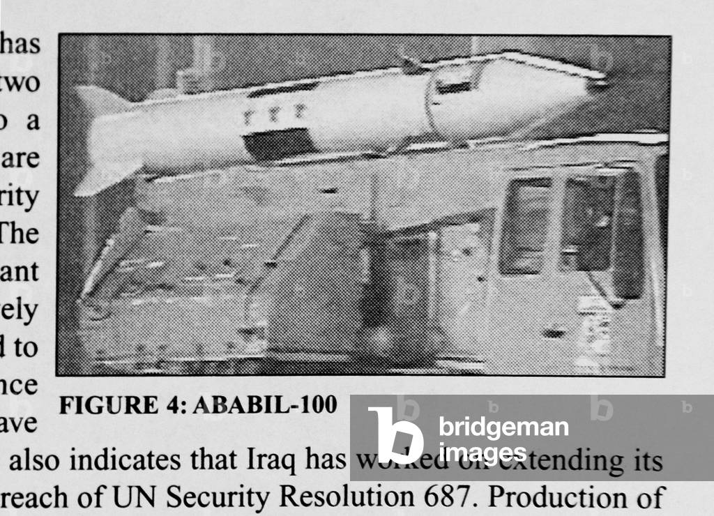 Image of PHOTOGRAPHS ILLUSTRATING ABABIL-100 MISSILE DISPLAYED IN ...