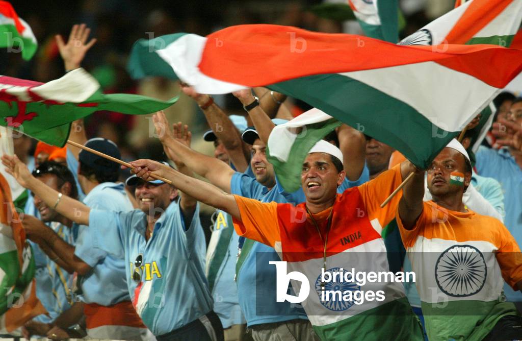 INDIAN FANS CELEBRATE VICTORY OVER KENYA IN THE CRICKET WORLD CUP SEMI
FINAL, 2003-03-20 (photo)