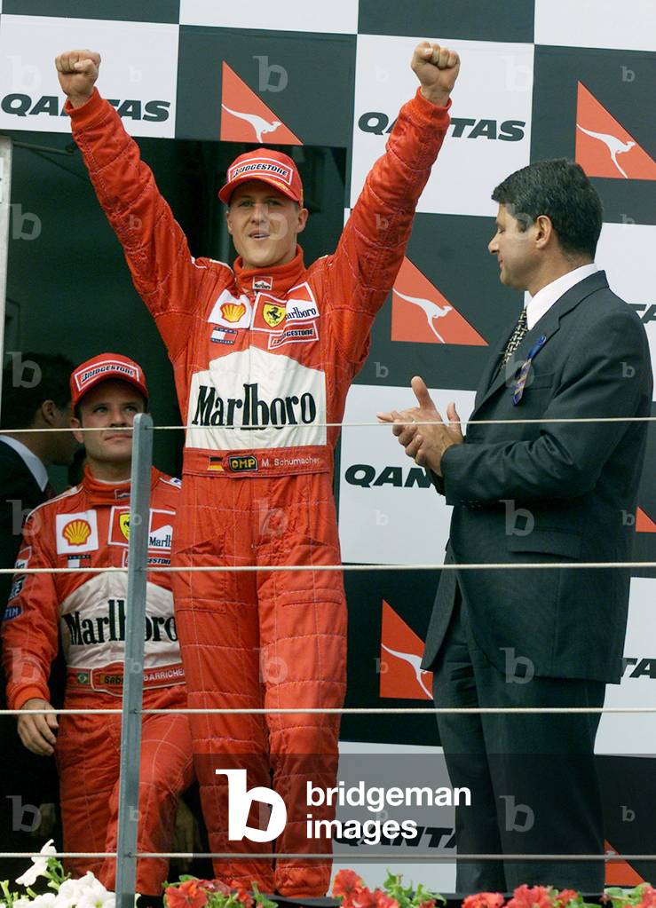 Image of DEFENDING WORLD CHAMPION MICHAEL SCHUMACHER WINS AUSTRALIAN