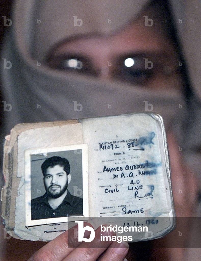 RELATIVE OF PAKISTANI MAN ALLEGEDLY ARRESTED IN MIDNIGHT SWOOP SHOWS
THE ARRESTED MAN'S DRIVING ..., 2003-03-01 (photo)