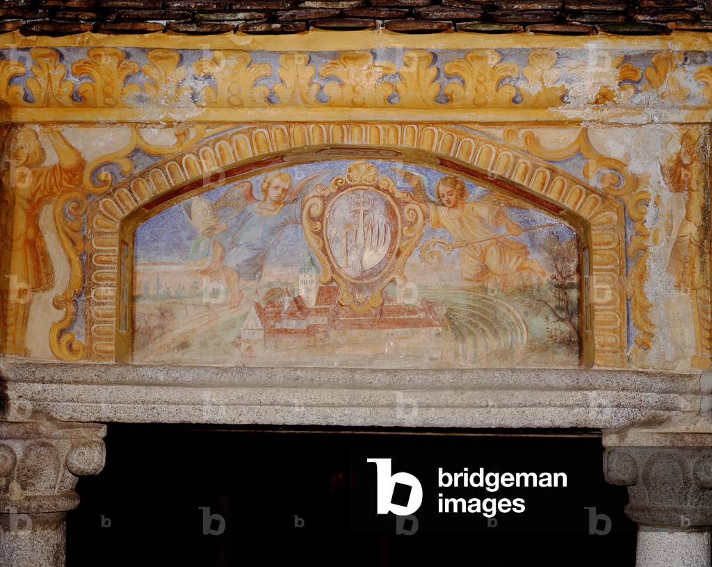 The Abbey of Novacella, from 'The Well of the Wonders of the World' ('Pozzo delle Meraviglie'), 1669-73 (fresco)