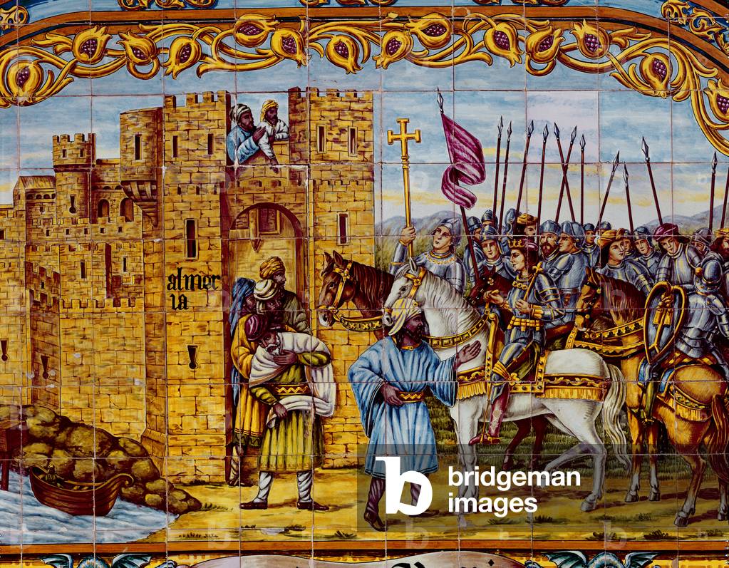 Conquest of Almeria by the Catholic Kings in 1488 (ceramic) (detail of 400253)