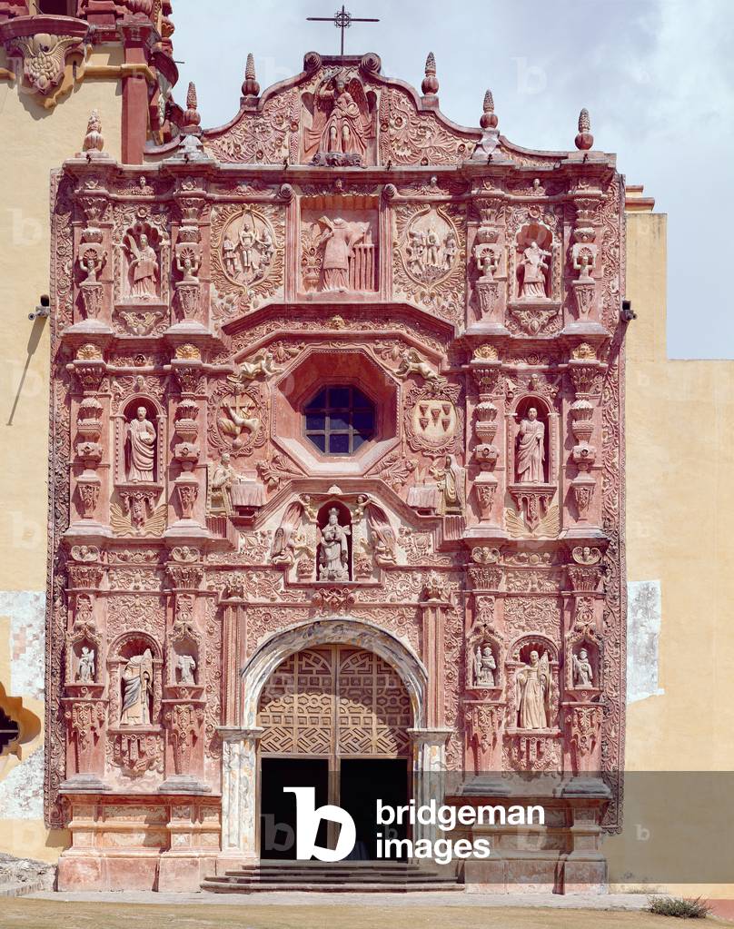 Facade of the Franciscan Mission Church of Santa Maria del Agua de Landa, 1760-78 (photo)