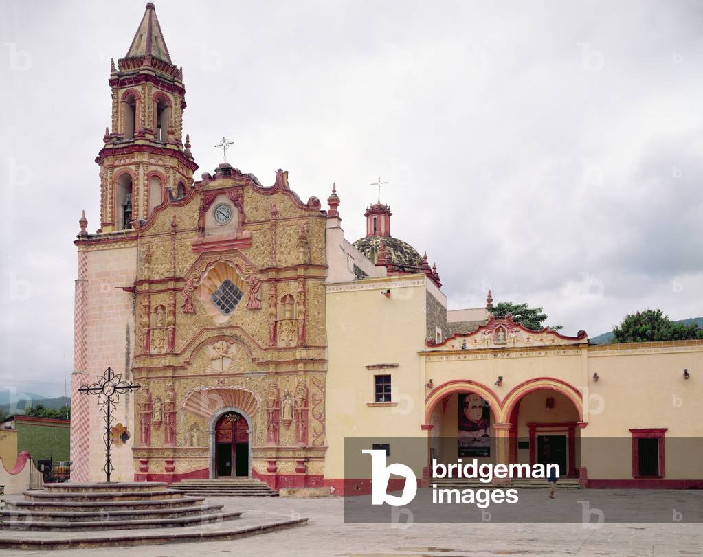 Facade of the Franciscan Mission Church of Saint James at Jalpan, 1751-58 (photo)