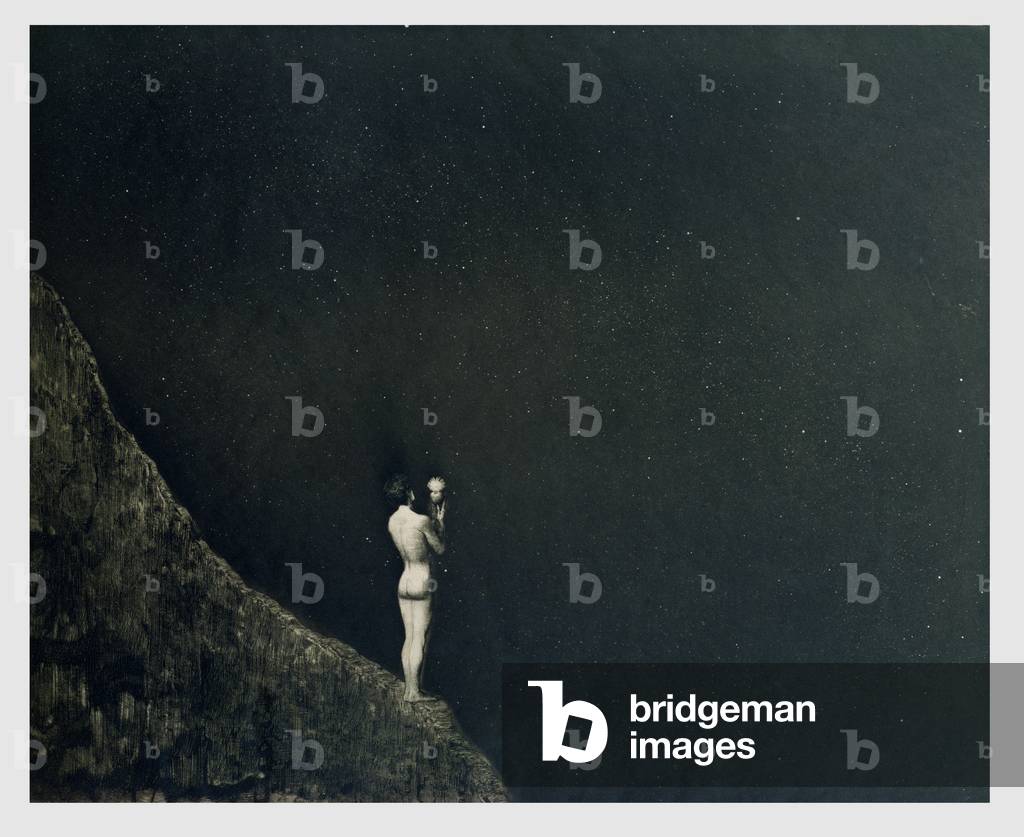 The Holy Fire (Das Heilige Feuer) plate 9 from Part 1 of a 'Dangerous Path to the Stars' from the series 'Per Aspera ad Astra' (etching)