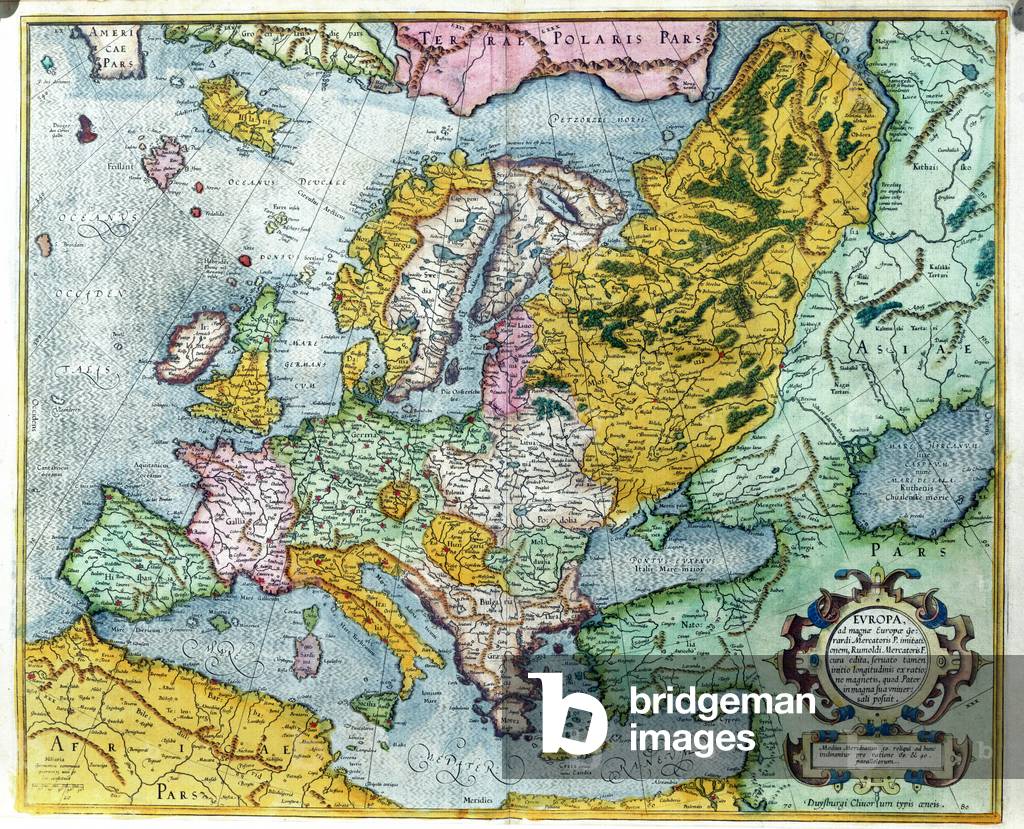 T805 Map of Europe, from the 