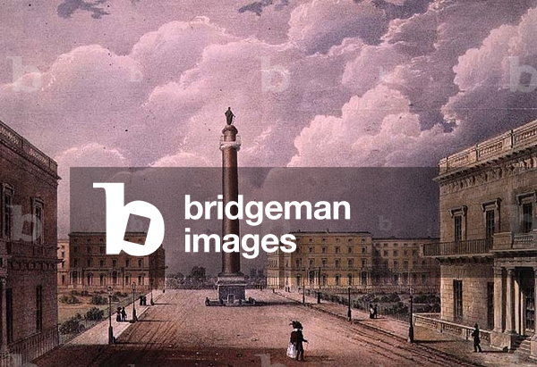 Monument column in memory of the Duke of York (lithograph)