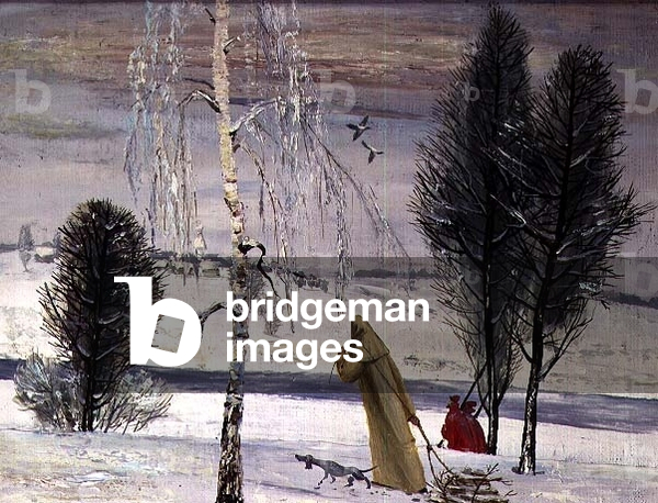 Immagine di Dipinto "Inverno", C20th Secolo di Andrei Bekker