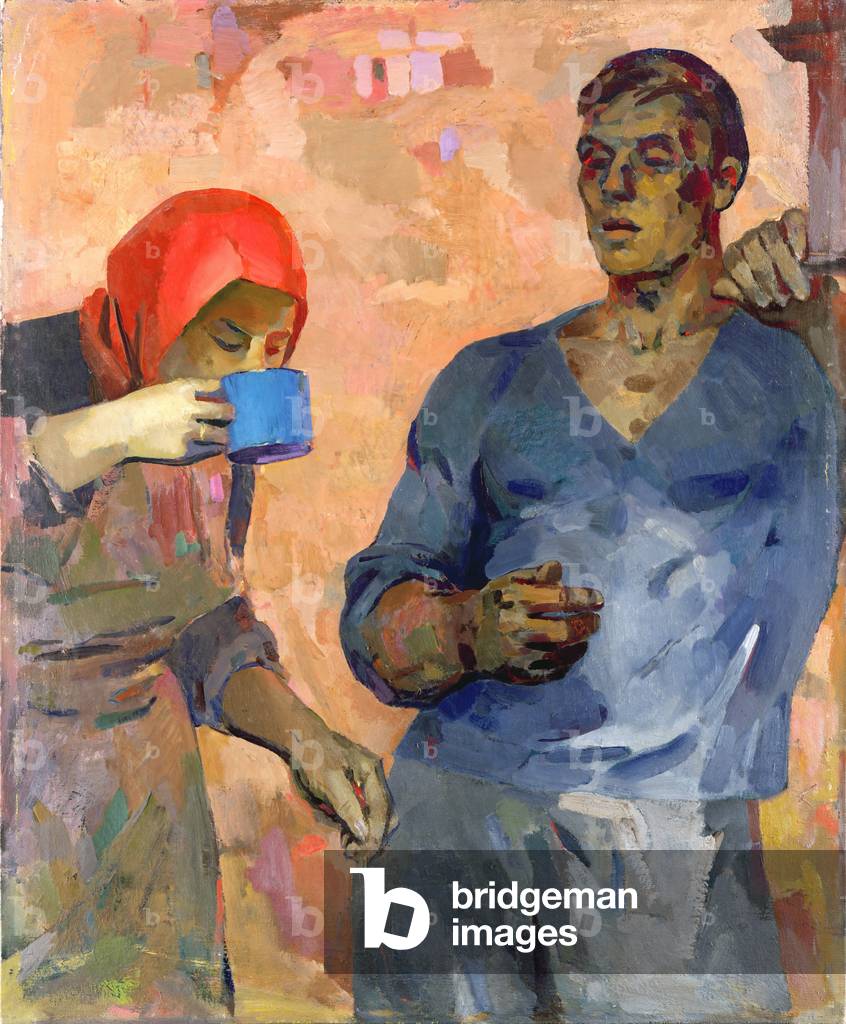 In the Workshop, 1957 (oil on canvas)