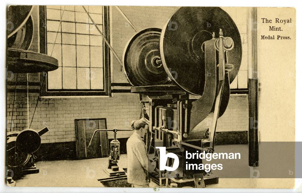 Medal Press, The Royal Mint, c.1900-20 (litho)