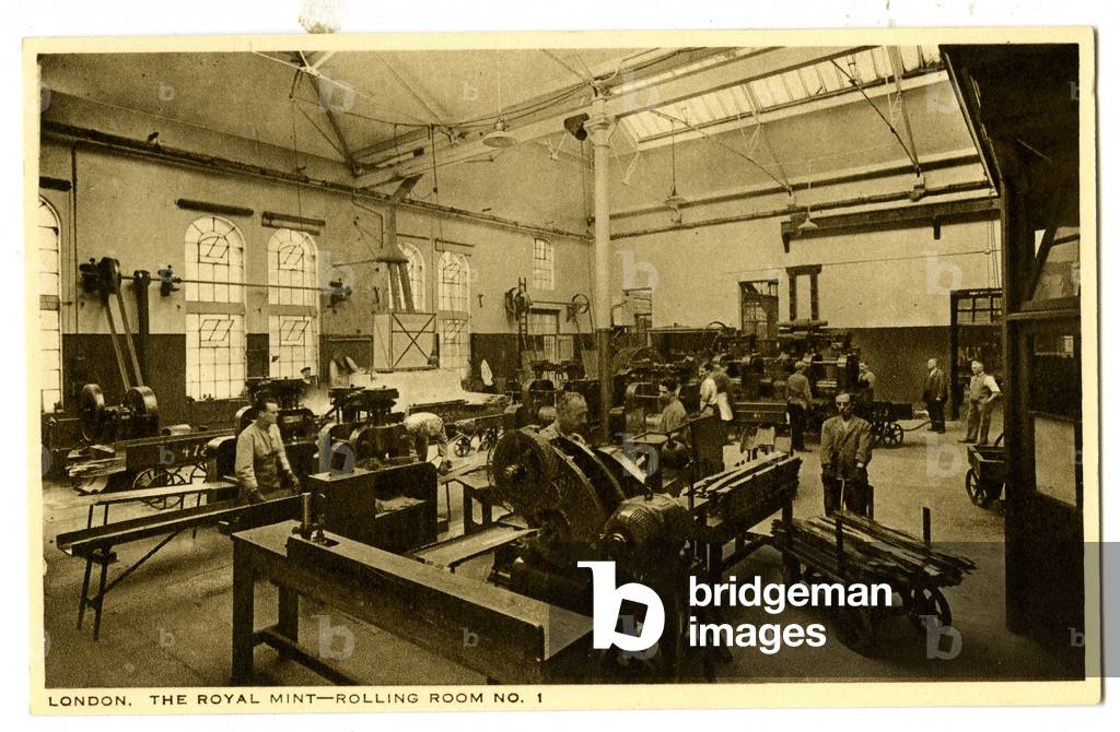 Rolling Room No. 1, The Royal Mint, c.1900-20 (litho)