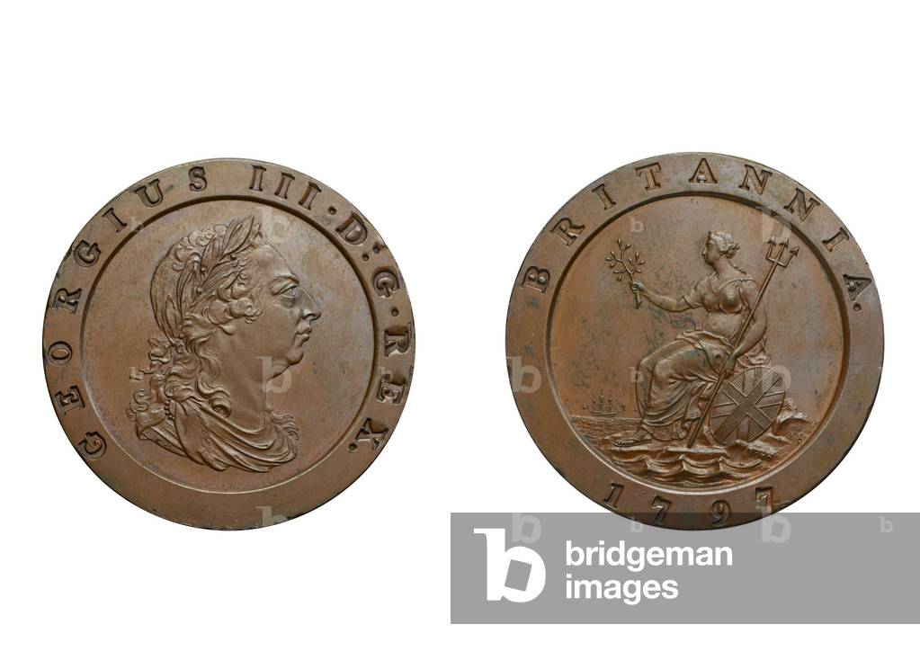 Cartwheel twopence, 1797 (bronze)