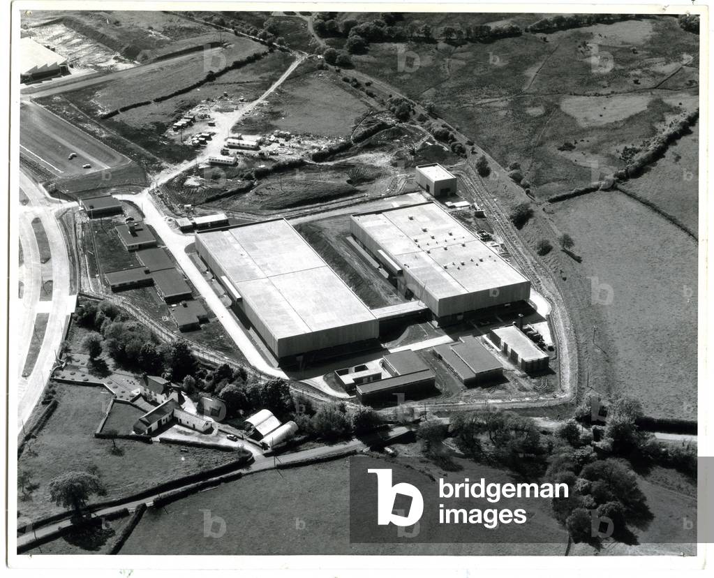 Phase 1 of the new Royal Mint at Llantrisant, 1968 (b/w photo)