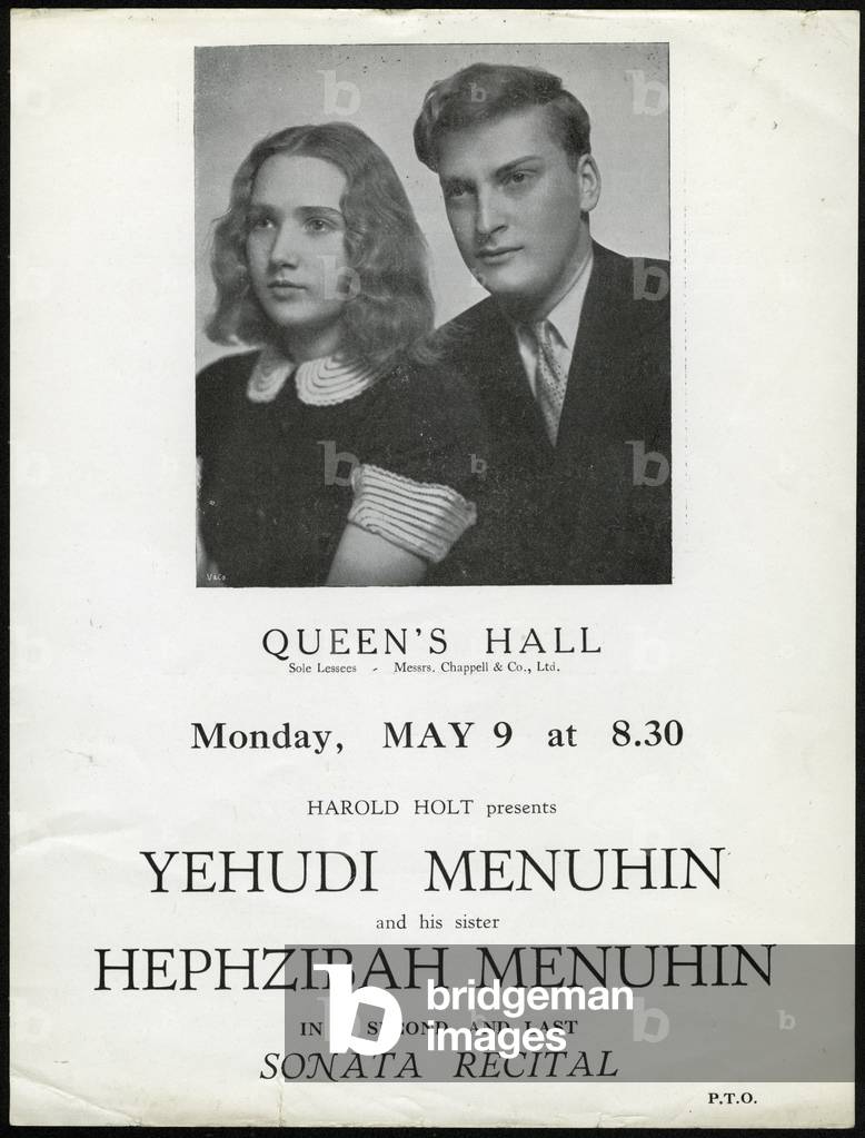 Menuhin concert poster