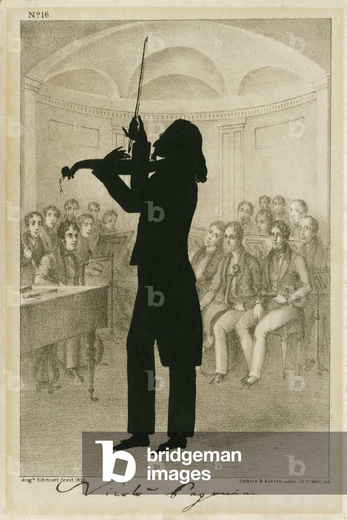 Niccolo Paganini - silhouette