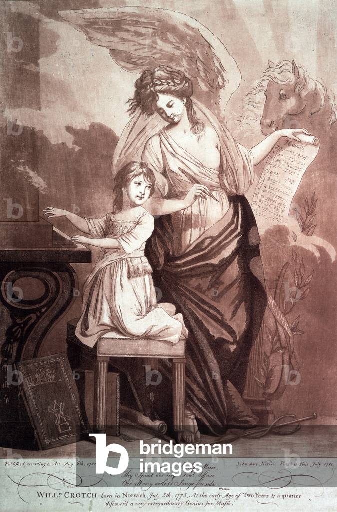 William Crotch with a Muse and Pegasus. 1782.