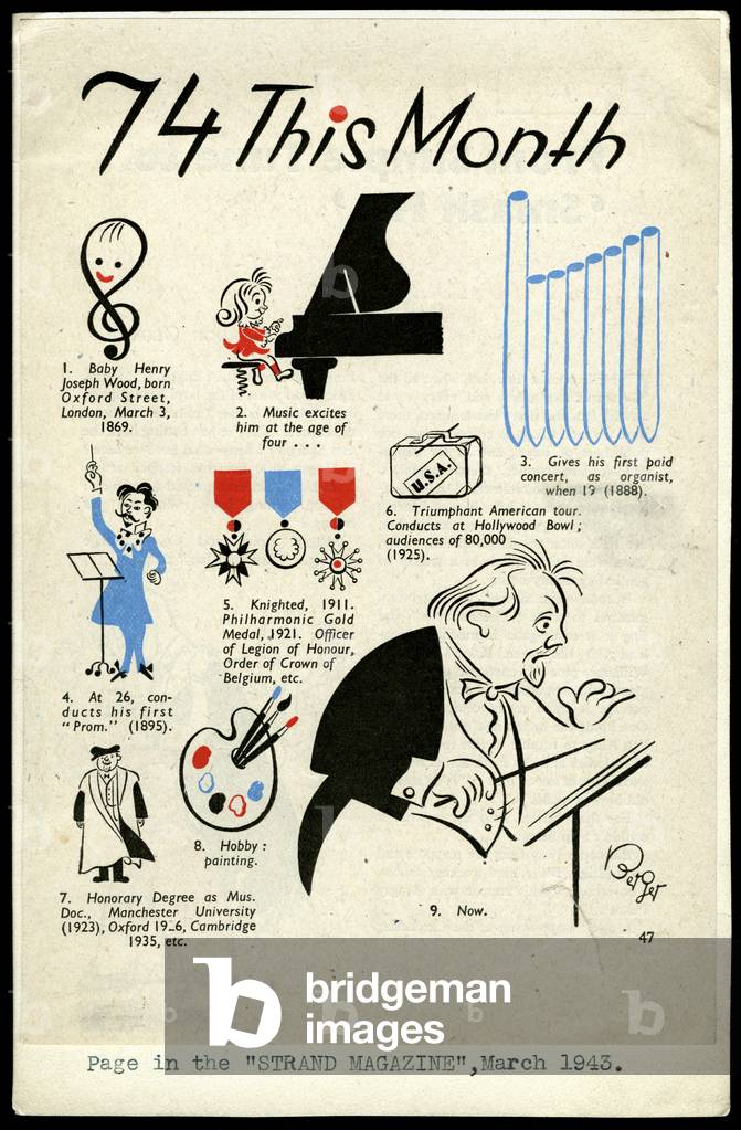 '74 This Month', Strand Magazine, March 1943 (colour litho)