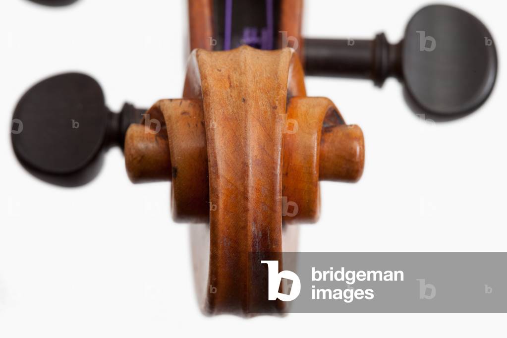 Violin (scroll), Cremona, 1846