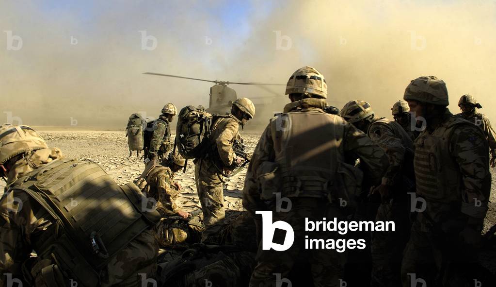 Z Company, 45 Commandos during Operation Glacier 4 in district Garmsir, Helmand (Op Herrick V), Afghanistan, 16 February 2007 (photo)