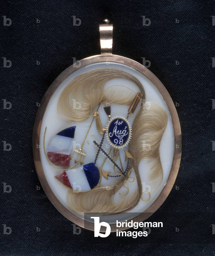 Reverse of a Mourning Brooch for Prince Albert of Naples (brooch)