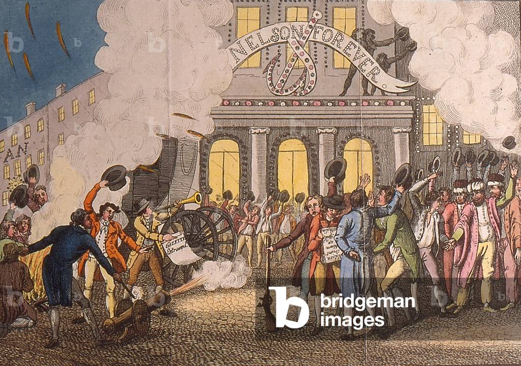 Nelson Forever (coloured engraving)