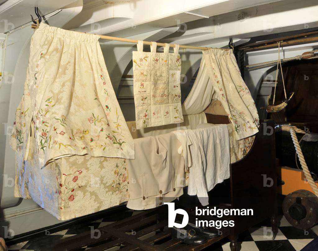 Nelson's Cot on HMS Victory, 2013 (photo)