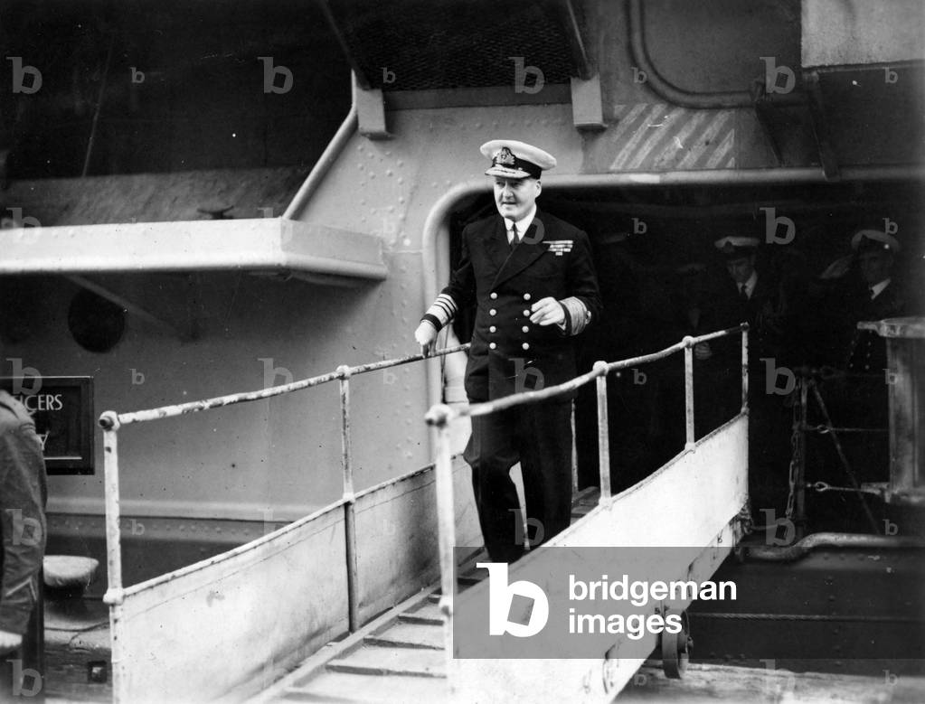 Admiral of the Fleet Bruce Austin Fraser (b/w photo)