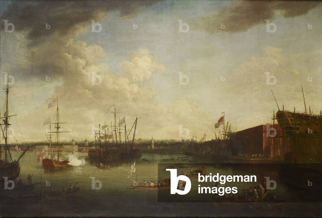 The Dockyard at Deptford, c.1770-75 (oil on canvas)