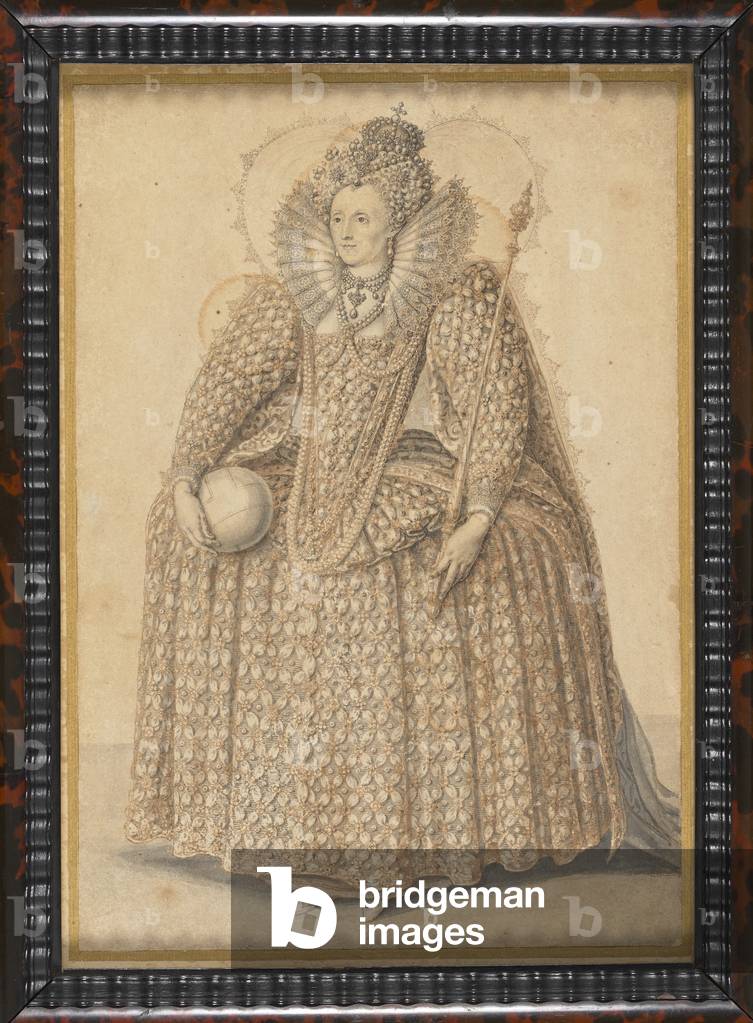 Elizabeth I, c.1603 (pen & ink and wash on paper)