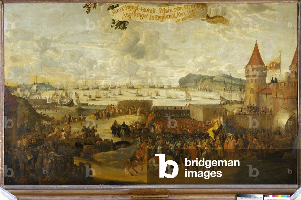 William III, Prince of Orange, Arriving at Brixham, c.1688-99 (oil on canvas)