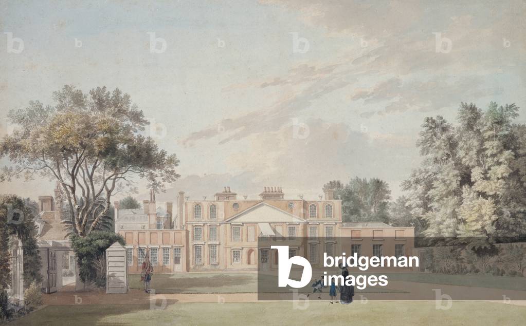 Richmond Lodge, um 1770 (Bleistift, Feder & Tinte und Aquarell auf Papier)