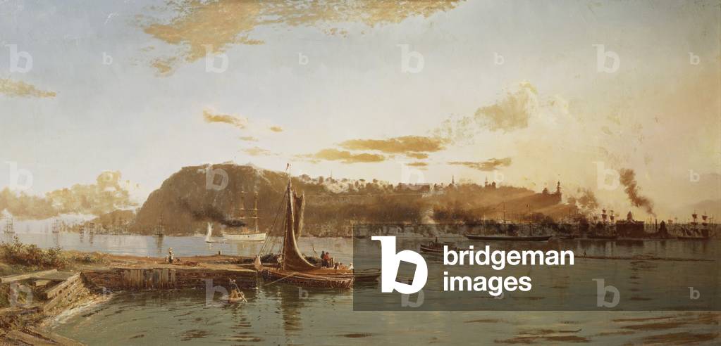 Quebec from Pont Lévis, 1881 (oil on canvas)