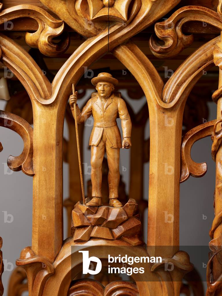 Writing table, 1851 (sycamore, birch, maple, lime, cedar, box, steel and brass)