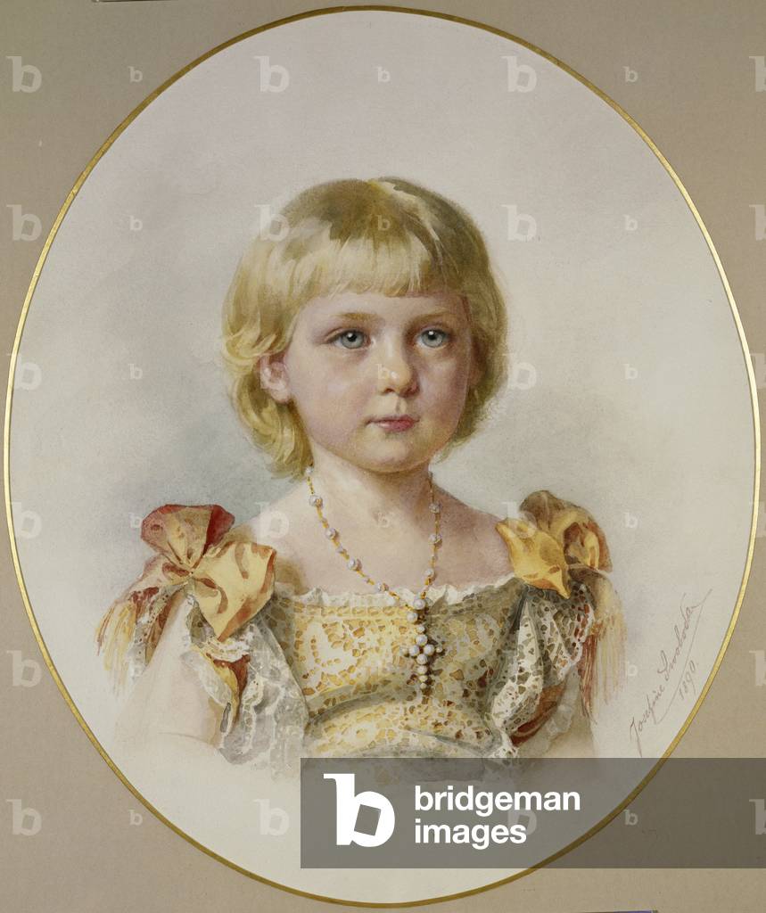 Princess Victoria Eugenia of Battenberg, 1890 (w/c on paper)