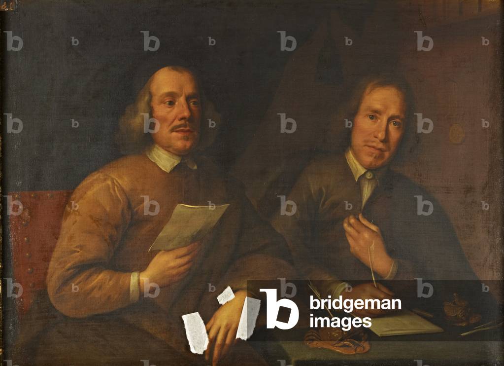 Portrait of a man with a secretary, c.1650 (oil on canvas)