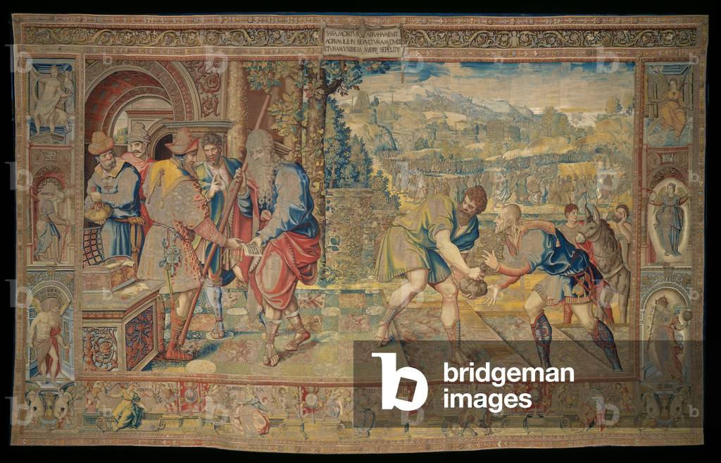 Purchase of the Field of Ephron from the Hittite, from 'The Story of Abraham Series', 1543 (wool and silk tapestry with gilt metal-wrapped thread)
