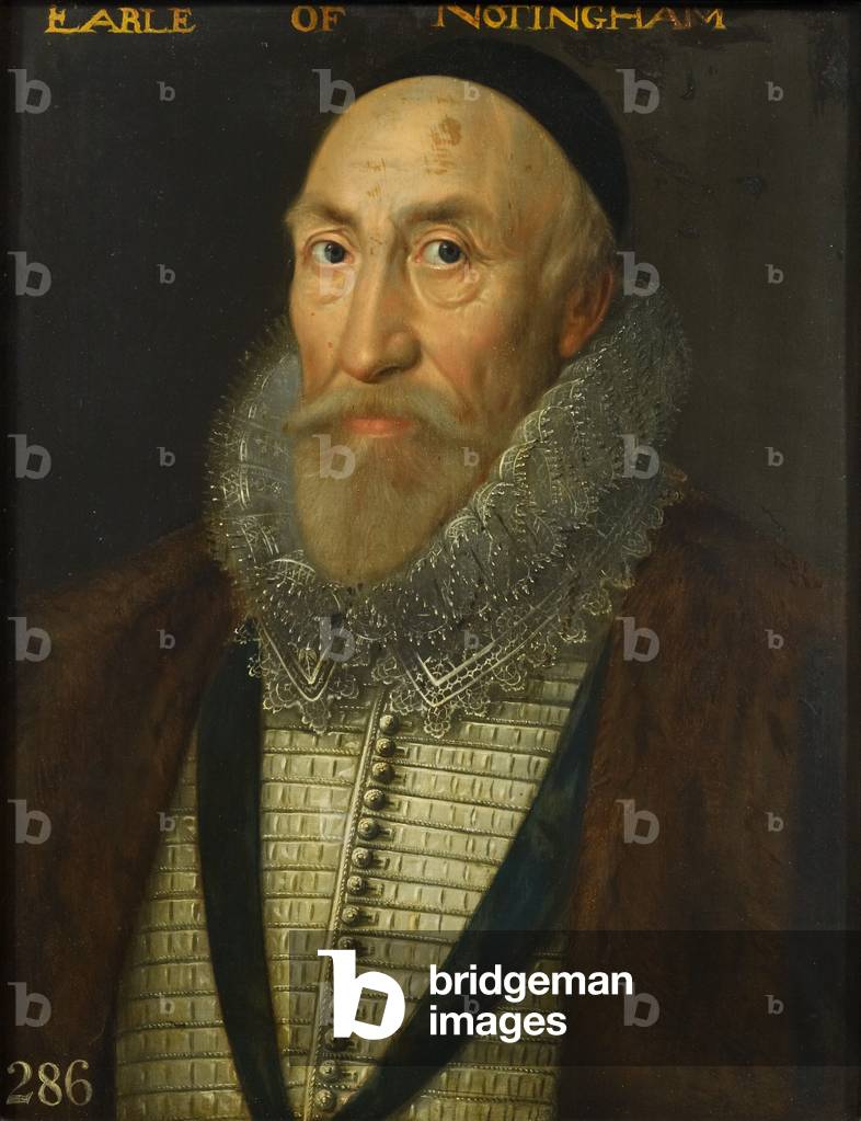 Charles Howard, Second Baron Howard of Effingham and First Earl of Nottingham, c.1580-1604 (oil on panel)