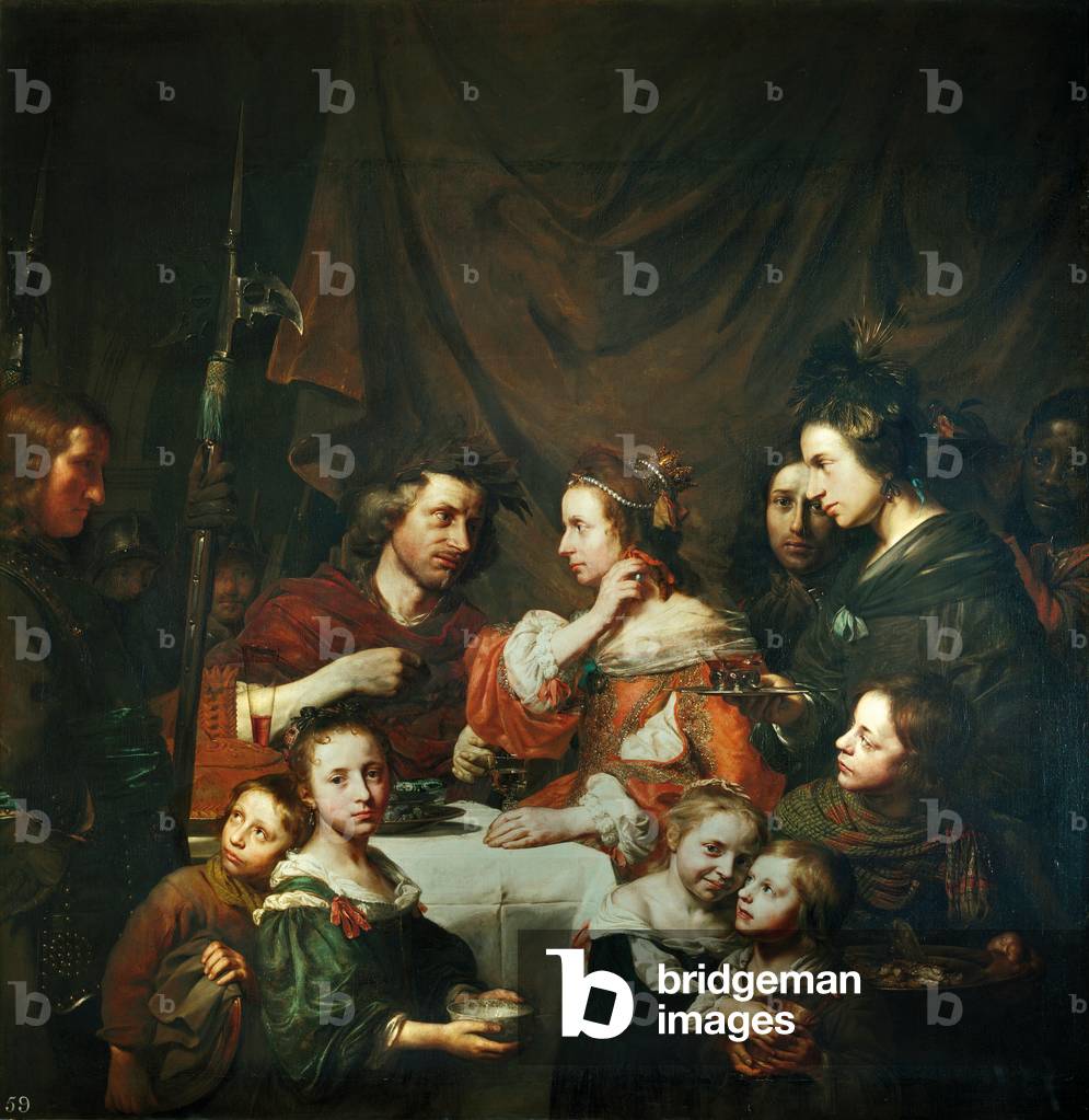 The Banquet of Cleopatra, 1652 (oil on canvas)