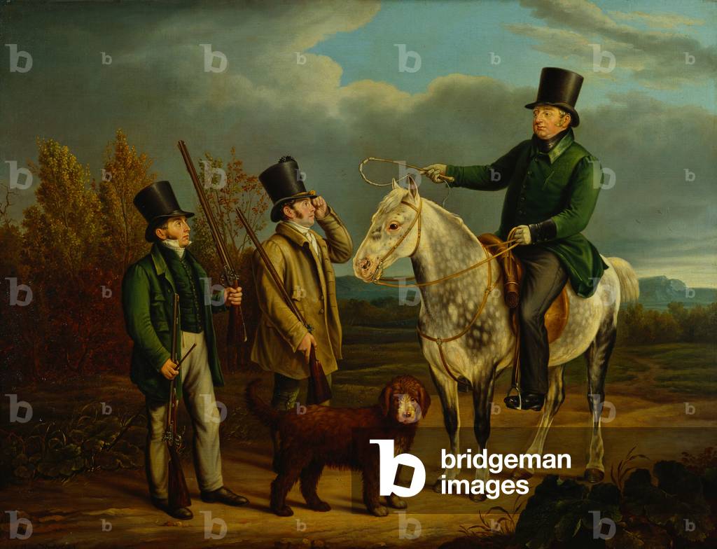 The Last Shooting Party of Frederick, Duke of York, 1827 (oil on canvas)
