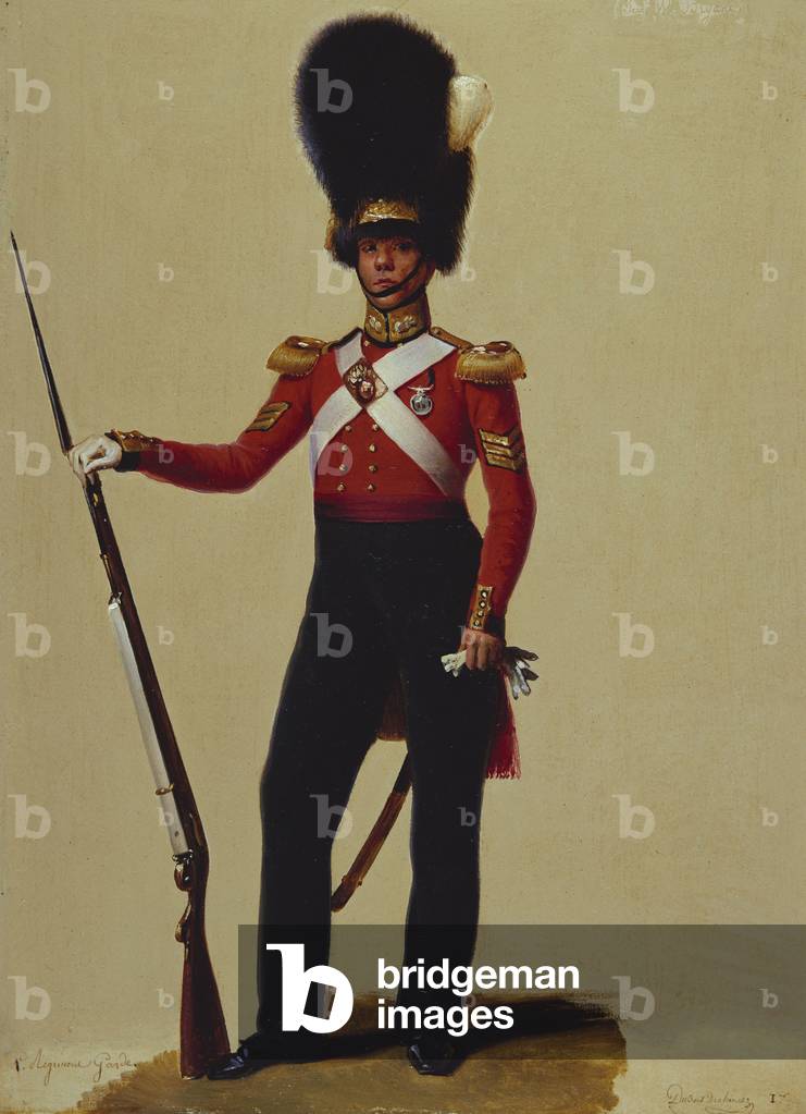 Sergeant William Bryant, Grenadier Guards, 1831 (oil on card)
