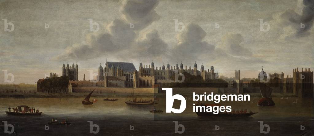 Immagine di Dipinto "Hampton Court Palace", 17th Secolo di English School