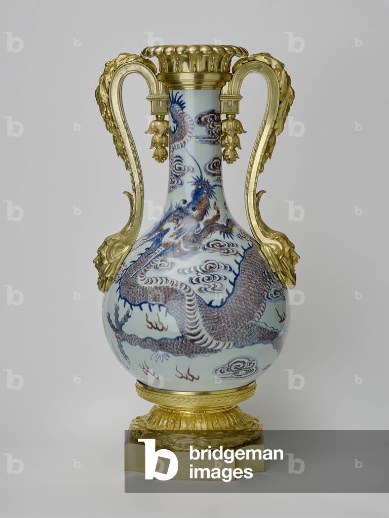 Vase, Jingdezhen, Jiangxi Province, China (porcelain with gilt-bronze mounts) (see also 3502633)
