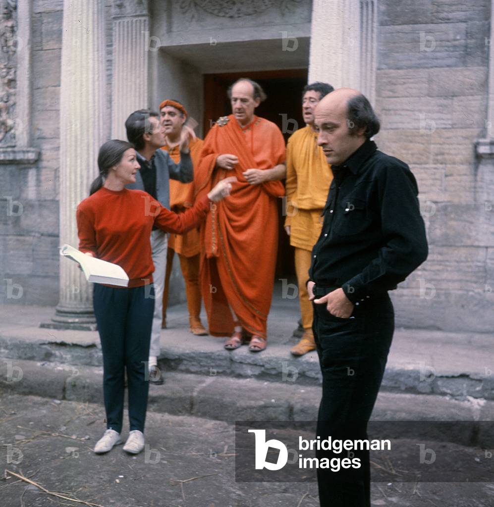 Set of the film 'A Funny Thing Happened on the Way to the Forum', 1966 (photo)